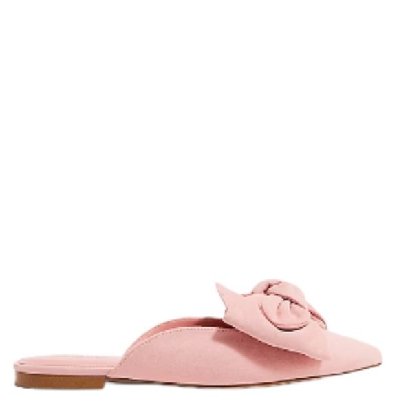 J. Crew Sueded Bow Mules, Sweet Rose Pink - Picture 3 of 7